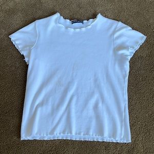 white brandy melville tee, size xs-s
